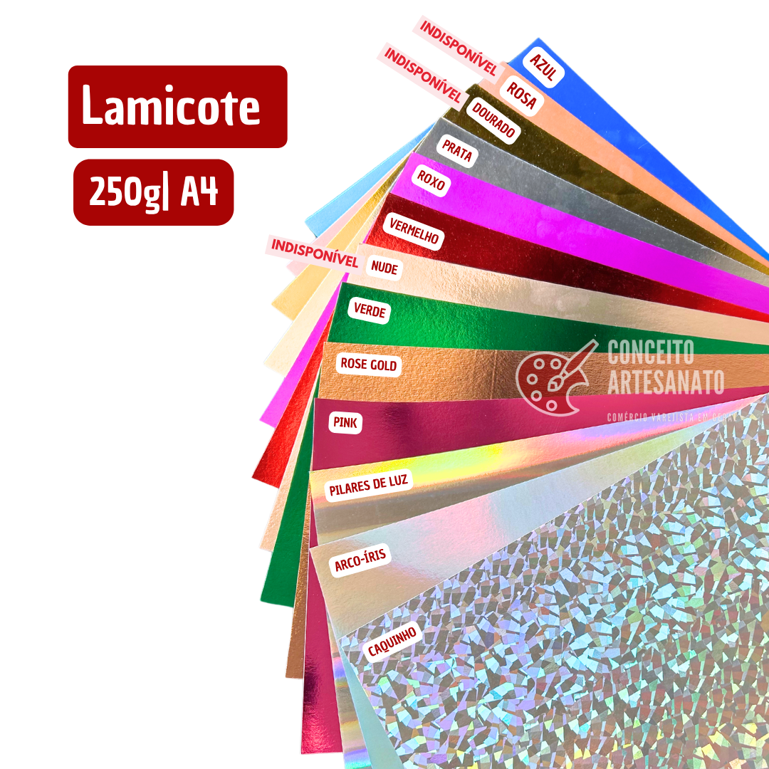 1.000 folhas - Lamicote 250g A4